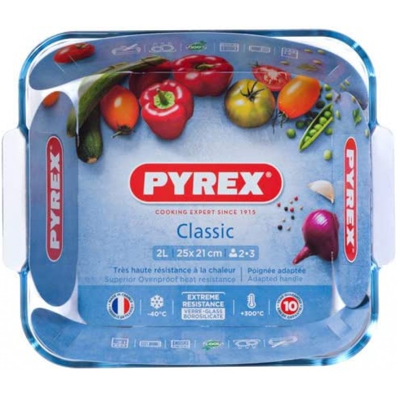 Pyrex Classic 1040741 - 사각 접시 25 x 21cm