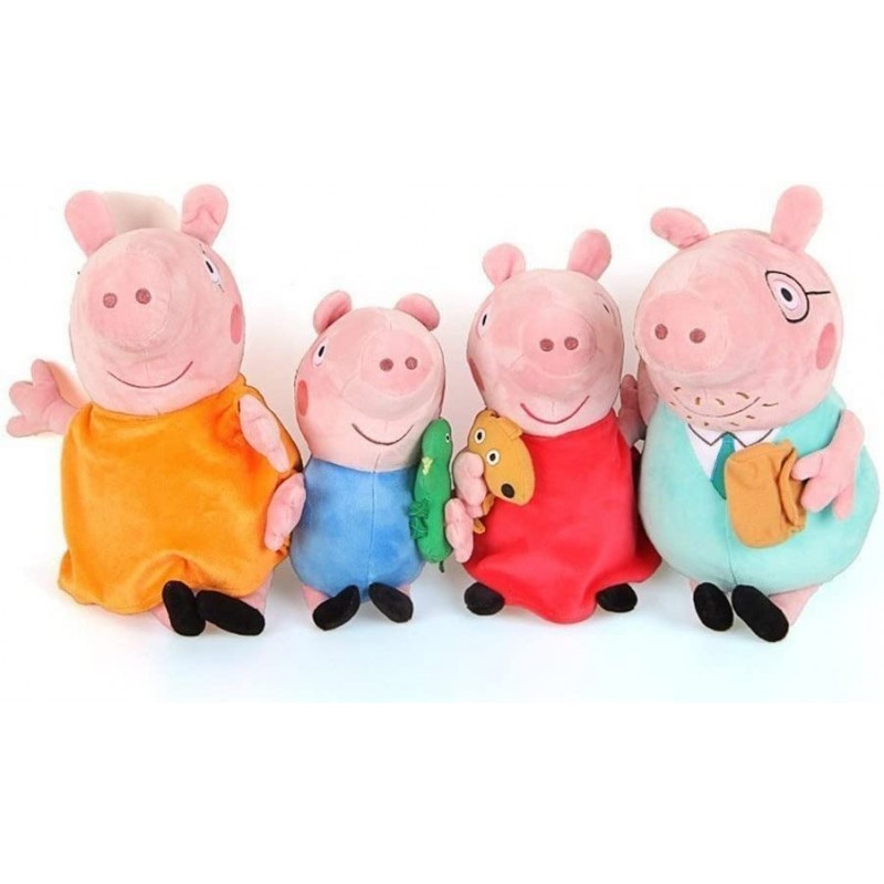 Peppa Pig 4 패밀리 플러시 장난감 팩(프레젠테이션 상자)