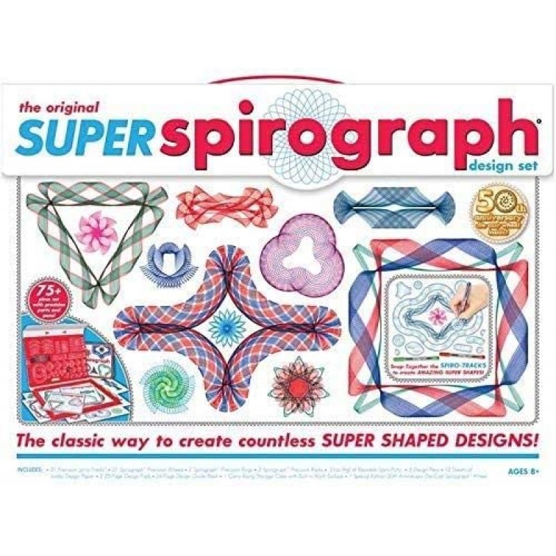 SPIROGRAPH-Flair 오리지널 슈퍼 디자인 세트, 멀티컬러 레저 제품 CLC13000