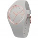 Ice-Watch ICE 글램 파스텔 윈드, 실리콘 스트랩이 있는 회색 여성용 시계, 001066(소형)