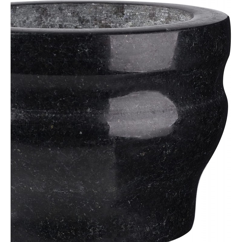 Cole & Mason 14 cm Black Pestle and Mortar, Black Granite, 2개