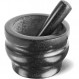 Cole & Mason 14 cm Black Pestle and Mortar, Black Granite, 2개