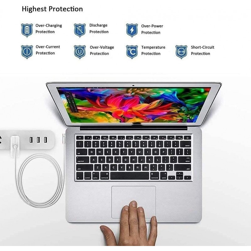 2012년 중반 이전에 구형 MacBook Pro 충전기 13인치용 교체용 60W 전원 어댑터 L-팁 커넥터: 전자 제품