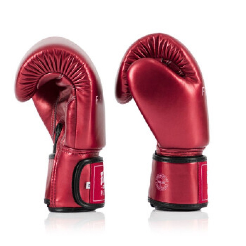 Fairtex 태국 권투 장갑 한정판 복싱 훈련 산다 성인 글로브 BGV22 레드 10oz