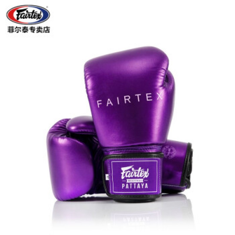 Fairtex 태국 권투 장갑 한정판 복싱 훈련 산다 성인 글로브 BGV22 퍼플 10oz