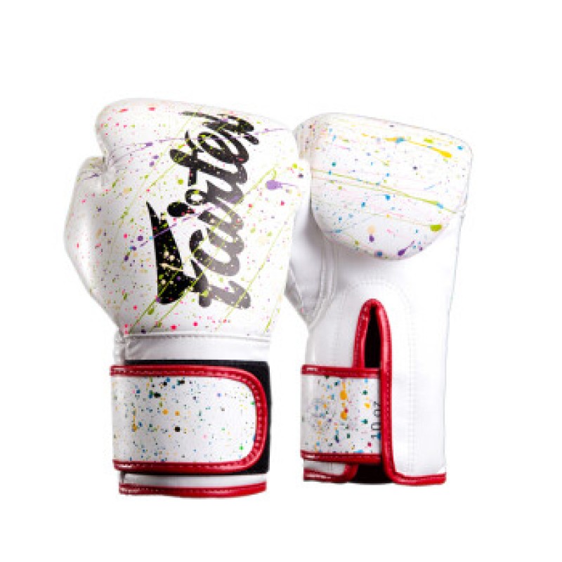 Fairtex 태국 BGV14PT 손목 확장 복싱 글러브 복싱 산다 무에타이 훈련 장갑 레드 에지 12oz