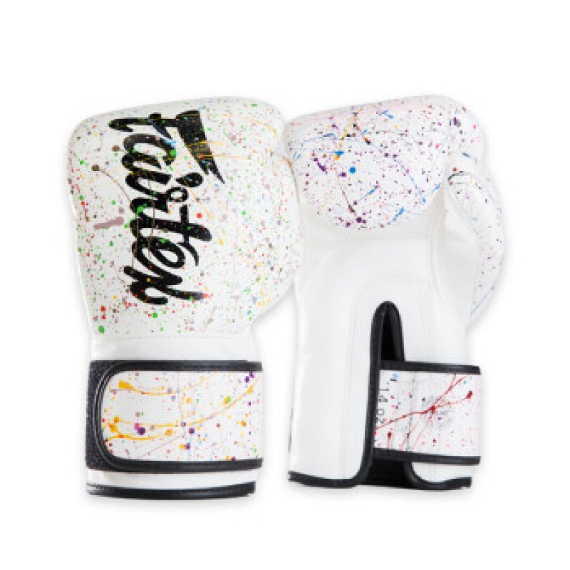 Fairtex 태국 BGV14PT 손목 확장 복싱 글러브 복싱 산다 무에타이 훈련 장갑 화이트 블랙 12oz