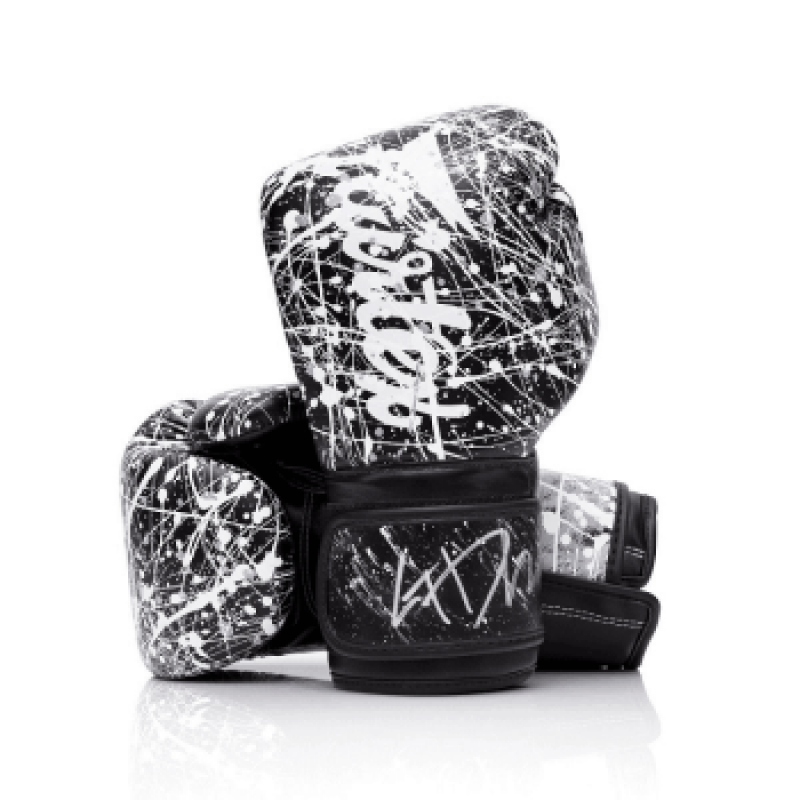 Fairtex 태국 BGV14PT 손목 확장 복싱 글러브 복싱 산다 무에타이 훈련 장갑 블랙 12oz