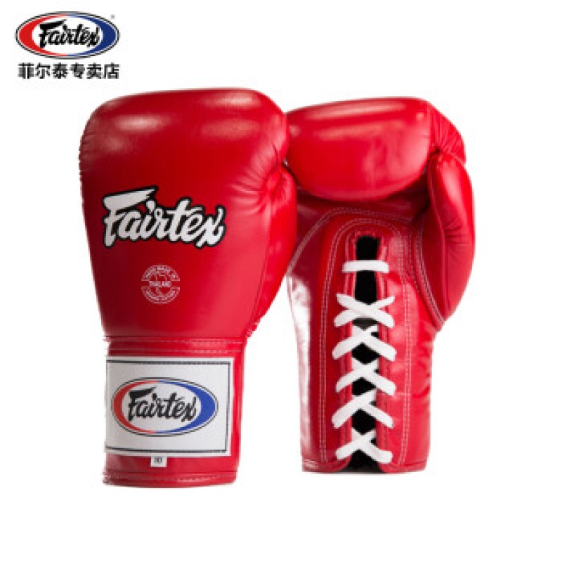 Fairtex 태국 BGL6 복싱 글러브 훈련 권투 산다 무에타이 성인 로프 권투 장갑 레드 12oz