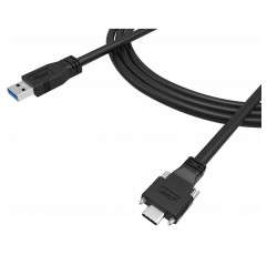 Newnex USB 3.1 Gen 1 케이블, 이중 나사 잠금 기능이 있는 표준 USB A 수 - Type-C 수, 3미터/10피트