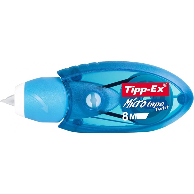 BIC TIPP-EX 마이크로 테이프 트위스트 5mm x 8m 10개입 다양한 바디 색상