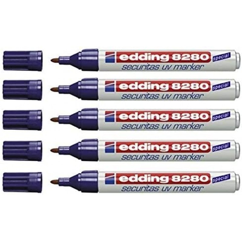 에딩 edding Securitas 8280 UV 영구 마커 1.5-3mm (5개)