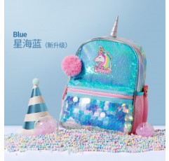 유치원 어린이집 공주 유니콘 책가방 블루