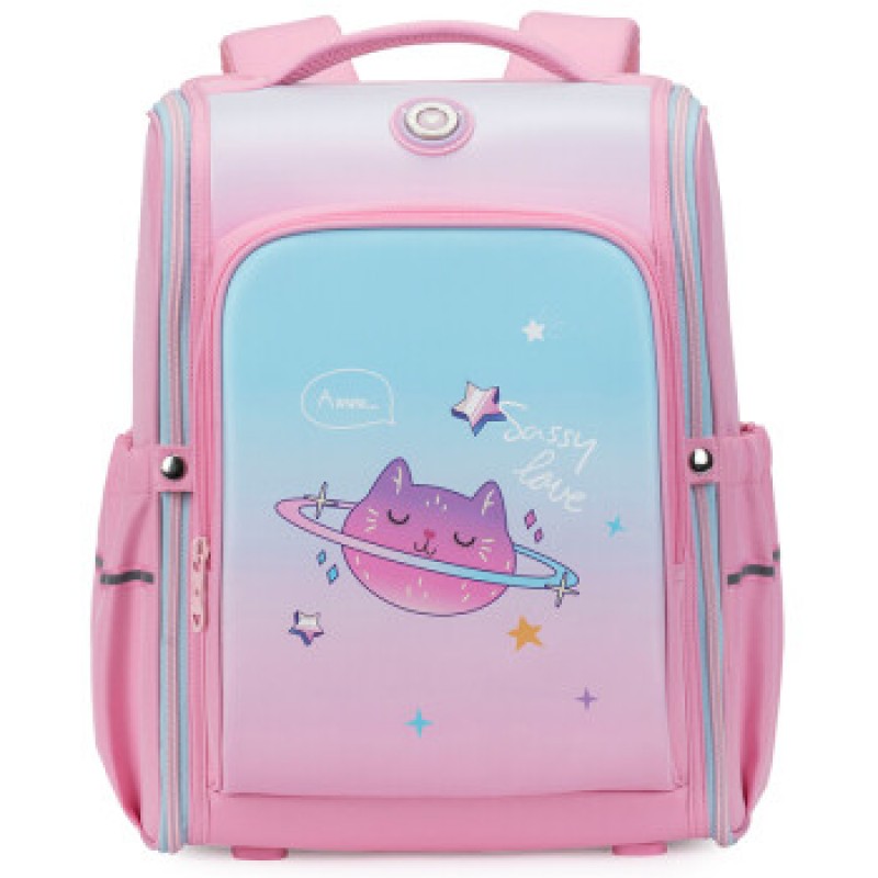 초등학생 1~6학년 아동용 대용량 경량 여아 핑크 책가방+보조가방+필통