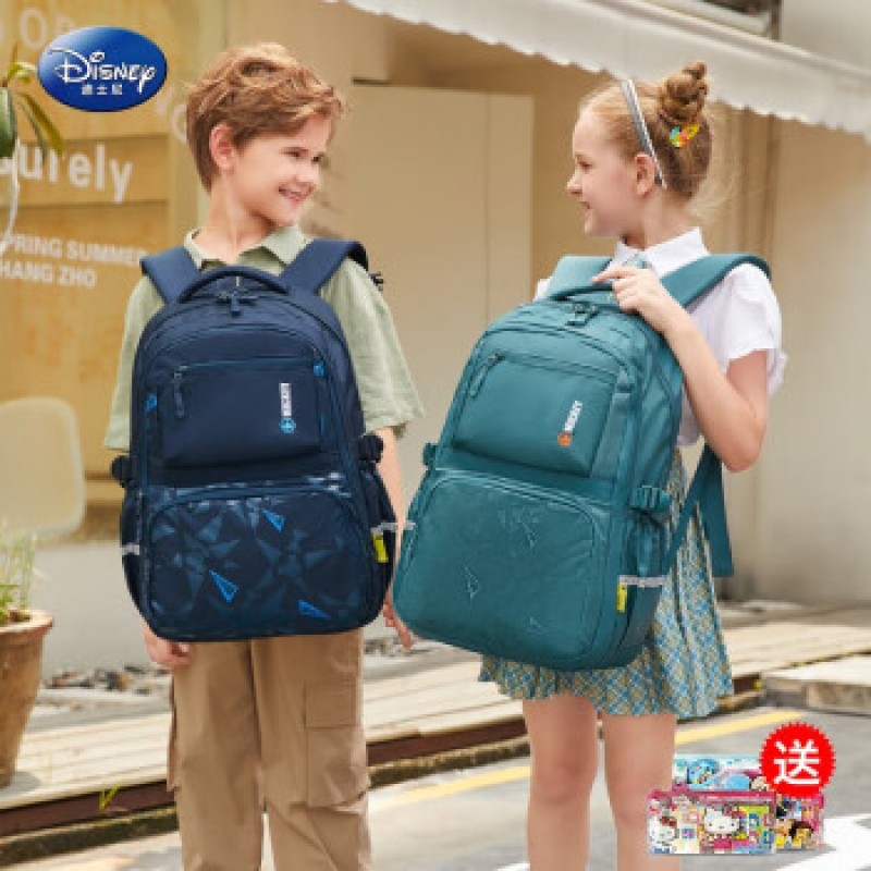 초등학생 중학생 미키마우스 네이비 라지 책가방+보조가방
