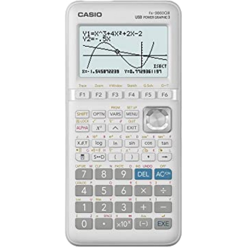 Casio 카시오 FX-9860GIII 그래프 계산기 메탈릭 실버 (21.2 x 91.5 x 184mm)