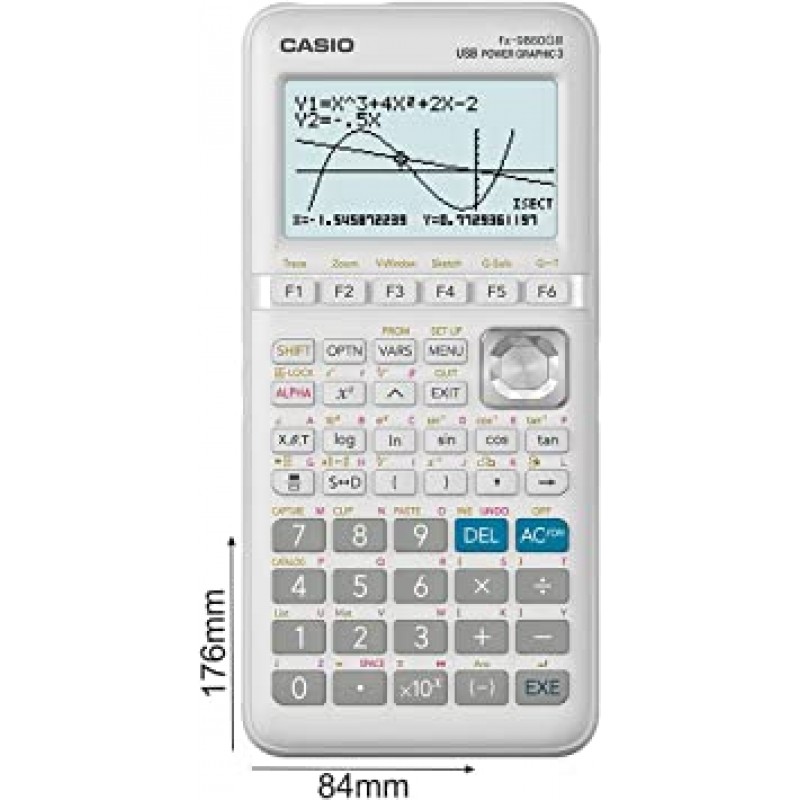 Casio 카시오 FX-9860GIII 그래프 계산기 메탈릭 실버 (21.2 x 91.5 x 184mm)