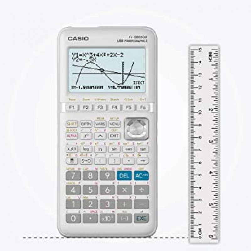 Casio 카시오 FX-9860GIII 그래프 계산기 메탈릭 실버 (21.2 x 91.5 x 184mm)