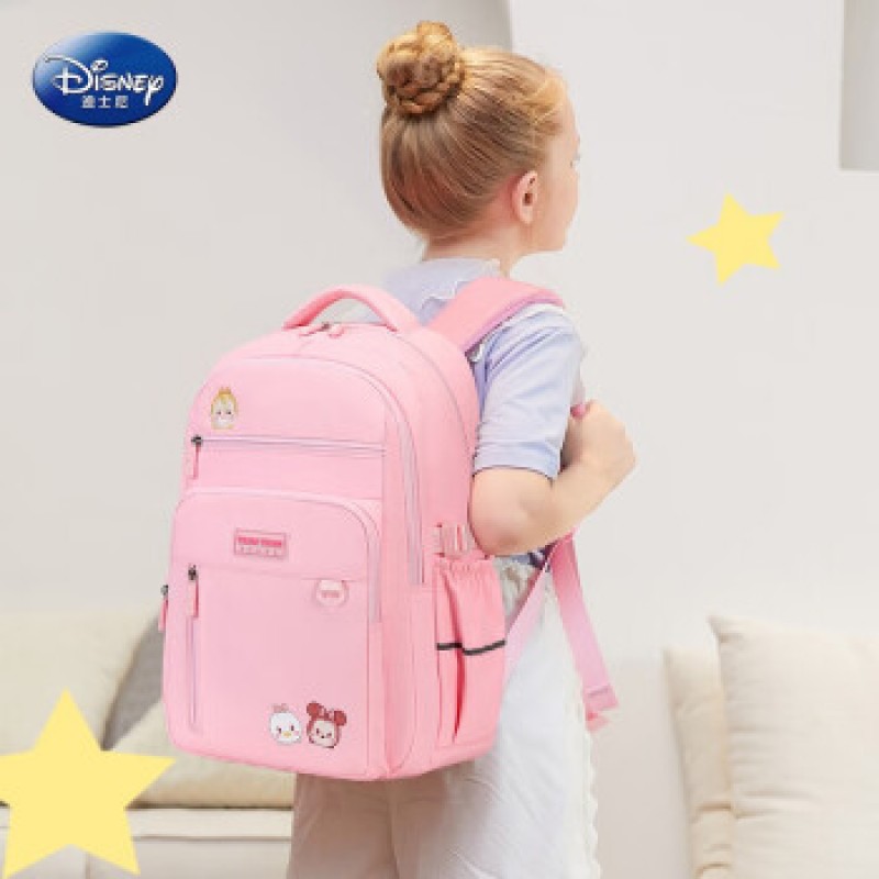 초딩 1~3학년 여아 초경량 방수 대용량 스몰 핑크 책가방+보조가방