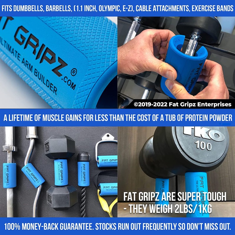 Fat Gripz Pro 큰 이두박근과 팔뚝을 빠르게 만드는 간단하고 입증된 방법 (남성건강 잡지 상 3회 수상)