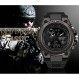군사 시계 | 방수 전술 시계 남자 야외 스톱워치 led 전자 알람 시계 블랙 골드 손목 시계