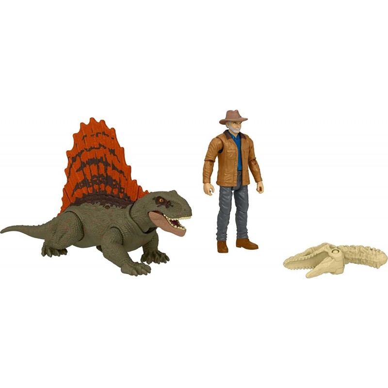 쥬라기 월드 Dominion Dr Alan Grant & Dimetrodon  인간 및 공룡 팩 | 액션피규어 2개