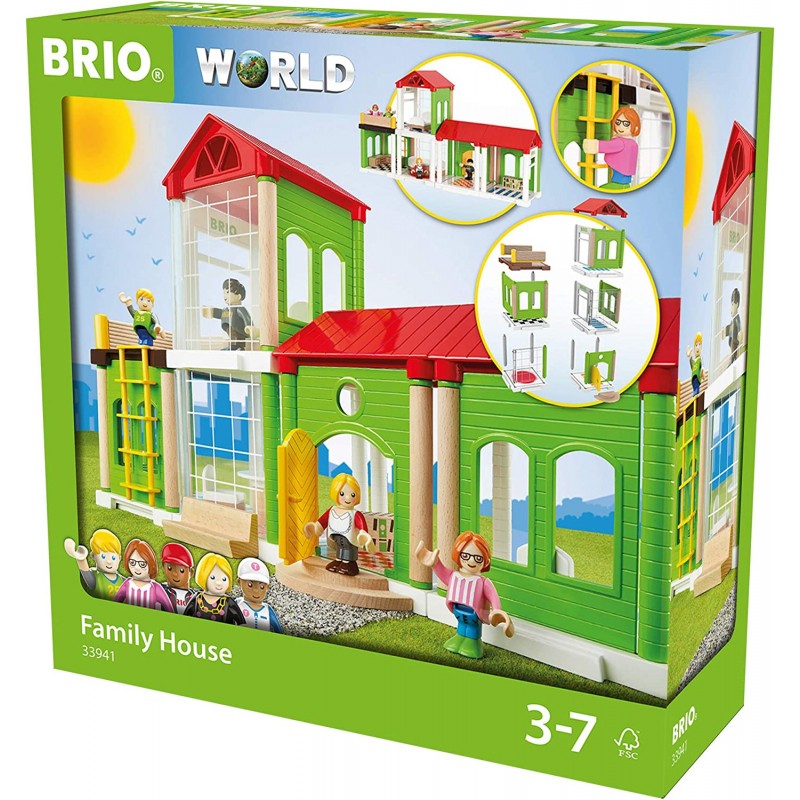 BRIO World 33941 - 빌리지 패밀리 하우스 플레이 세트