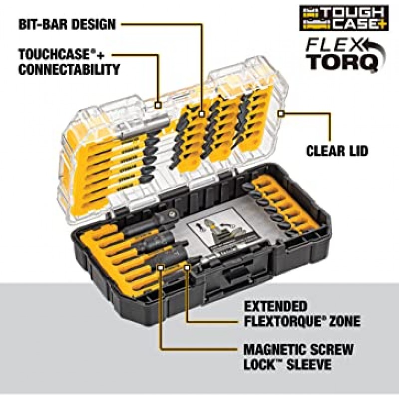 DEWALT DWA2T40IR IMPACT READY FlexTorq Screw Driving Set, 40-Piece