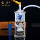 Baodian 음소거 크레인 물담뱃대 더블 필터 물 파이프세트 색상랜덤