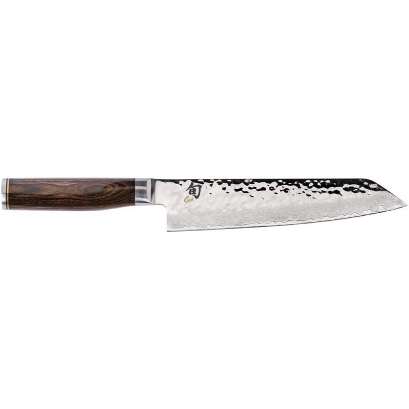 Shun Cutlery Premier Kiritsuke Knife 8인치, 마스터 셰프의 칼, 만능 음식 준비에 이상적, 정통 수제 일본 칼