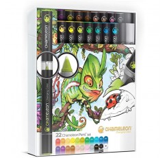 Chameleon Art Products - 22개의 디럭스 영구 펠트 마커 펜