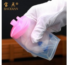 Baodian 실리콘 물 담뱃대 이중 필터 물 담뱃대 액세서리세트 색상랜덤