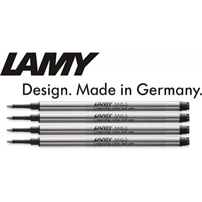 Lamy M 63 수성볼 리필, 선 너비 M(4개들이, 검정)