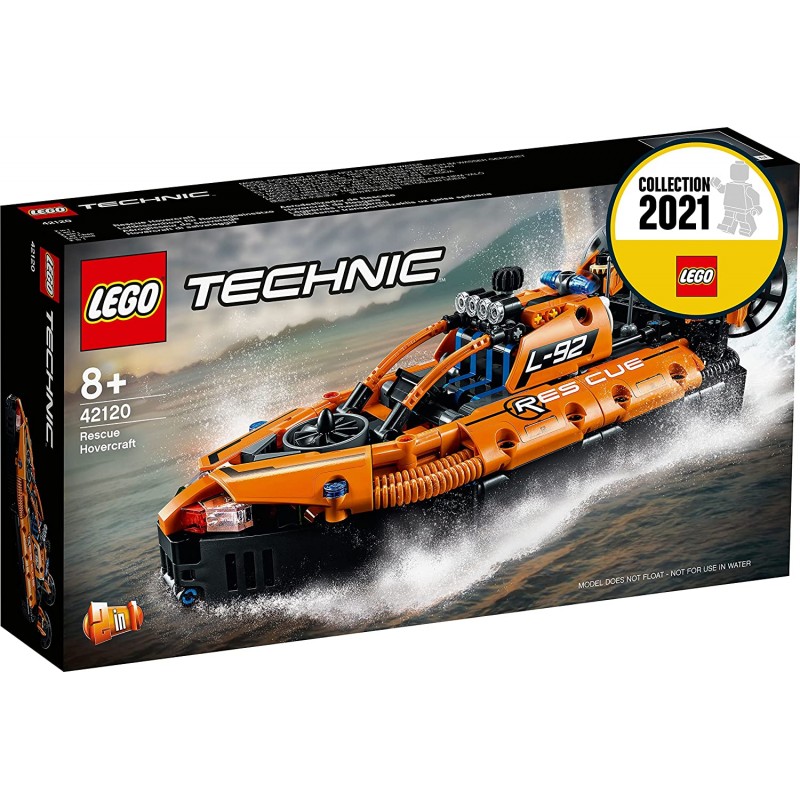 Lego 42120 Technic Rescue Hovercraft 항공기 빌딩 세트용 USB 라이트 키트 2 in 1 8세 어린이