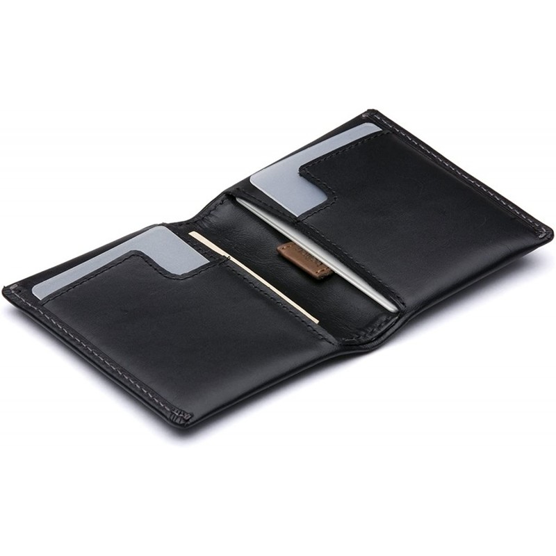 Bellroy Slim Sleeve 슬림 가죽 반지갑 얇은 2단 디자인 - 블랙