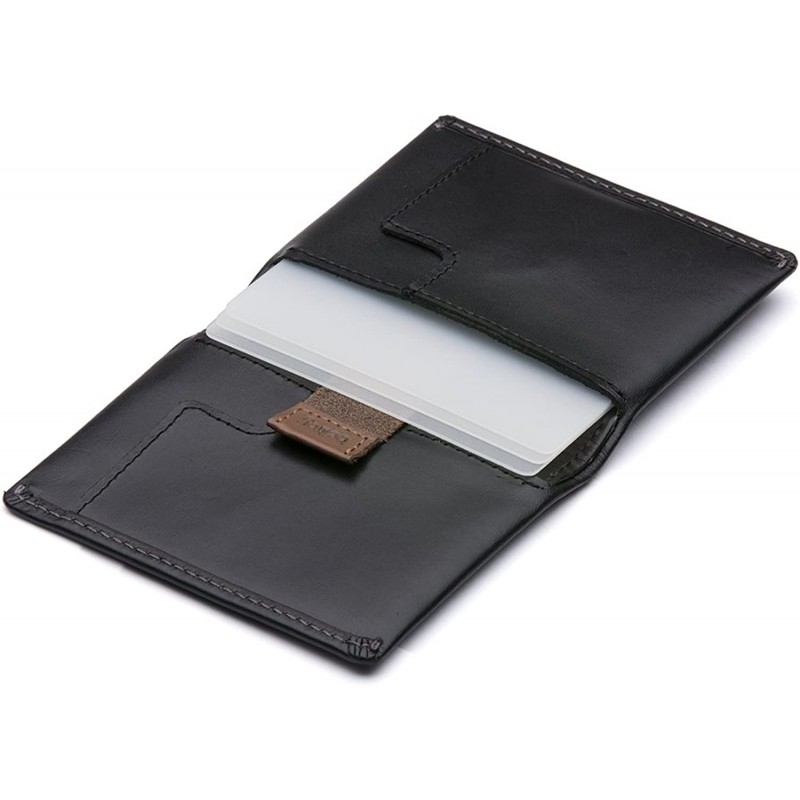 Bellroy Slim Sleeve 슬림 가죽 반지갑 얇은 2단 디자인 - 블랙