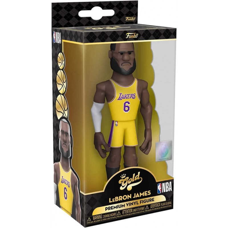 Funko 57290 Gold 12 NBA: Lakers- LeBron CHASE!! 이 POP! 피규어 특별 추가 대안 RARE 체이스 버전