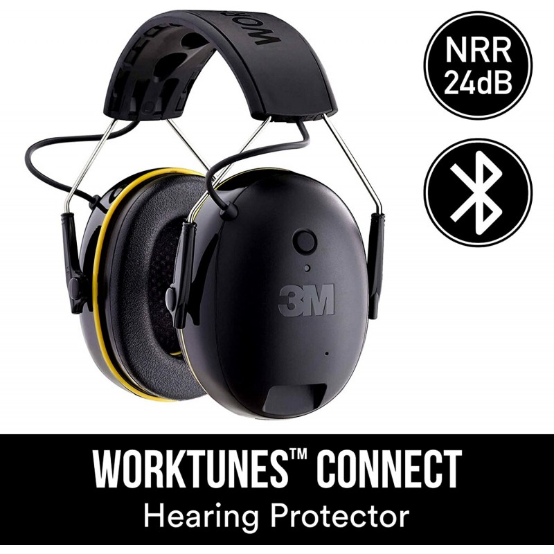 3M WorkTunes Connect 청력 보호기, Bluetooth 무선 기술, 24dB NRR