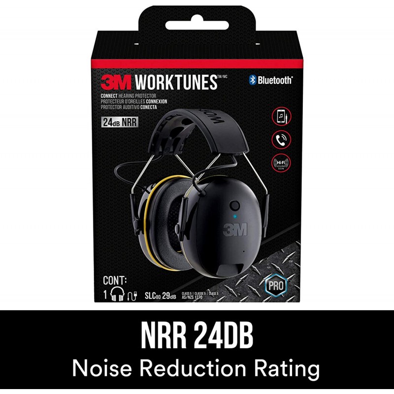 3M WorkTunes Connect 청력 보호기, Bluetooth 무선 기술, 24dB NRR