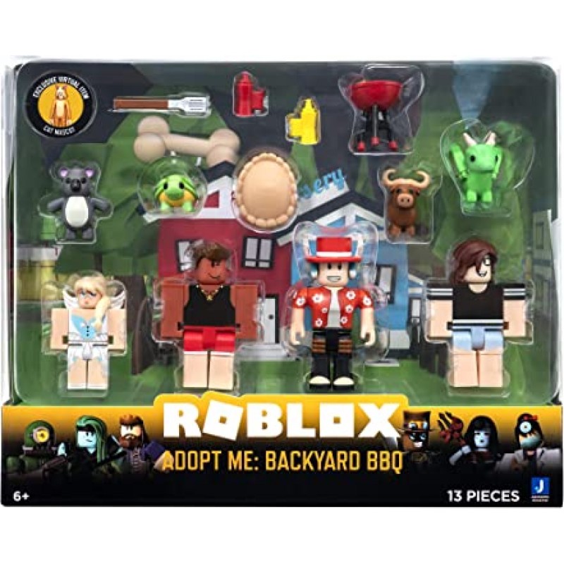 Roblox Celebrity Collection - Adopt Me: Backyard BBQ 4개의 피규어 팩