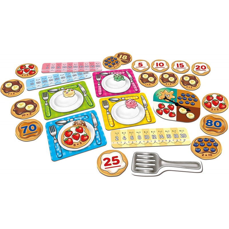 Orchard Toys First Times Tables Game, 2, 5, 10번의 테이블 5-8세 아이 교육용 수학 게임