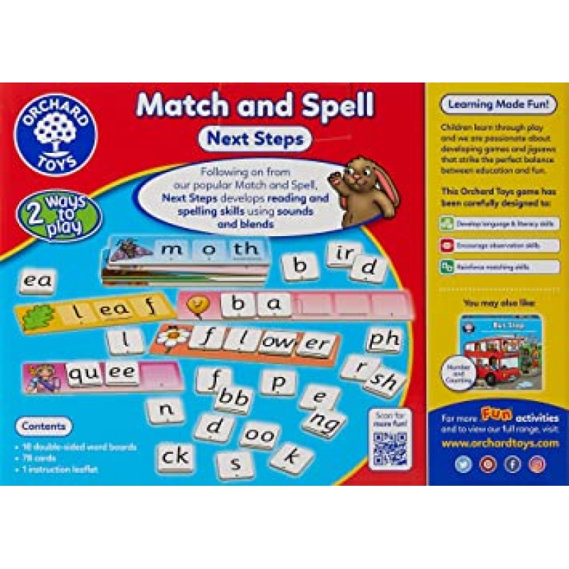 Orchard Toys Match and Spell Next Steps - 맞춤법 게임 소리와 혼합하여 파닉스와 단어 만들기