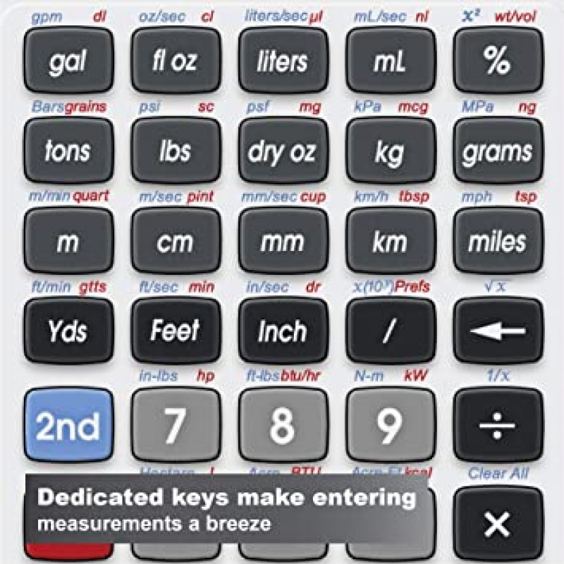 엔지니어를 위한 Calculated Industries 8030 ConversionCalc Plus 재무 계산기