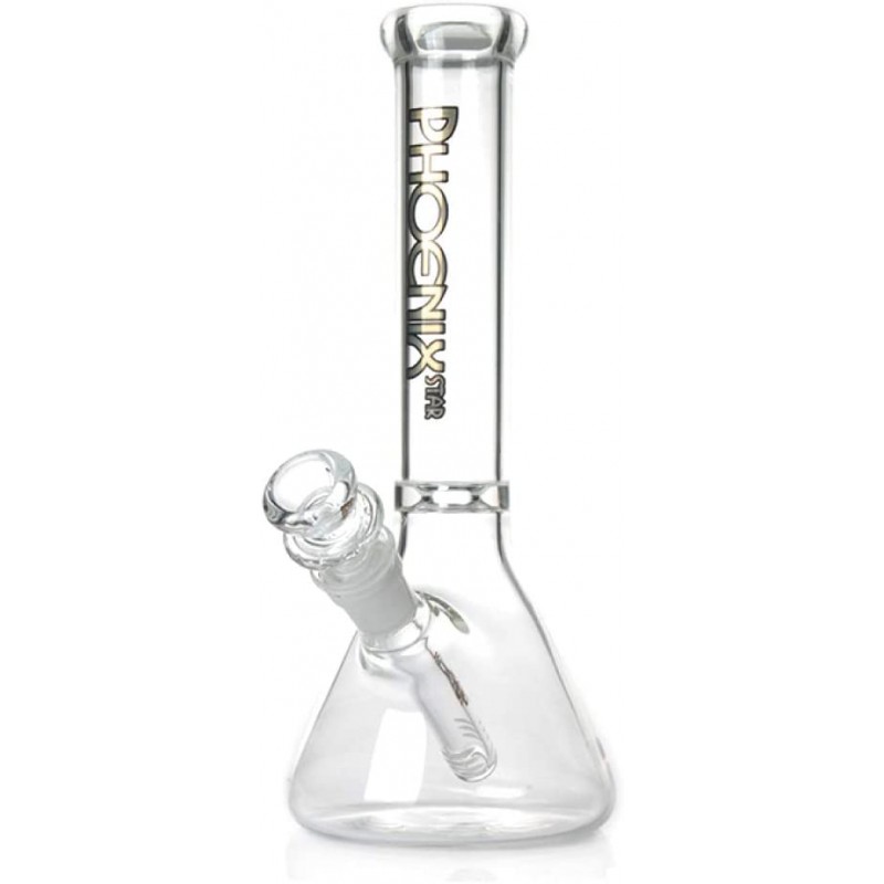 PHOENIX STAR 클리어 비 카본 유리 봉 아이싱 25cm Clear Beaker Glass Bong (본체 세트)