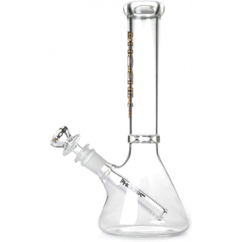 PHOENIX STAR 클리어 비 카본 유리 봉 아이싱 25cm Clear Beaker Glass Bong (본체 세트)