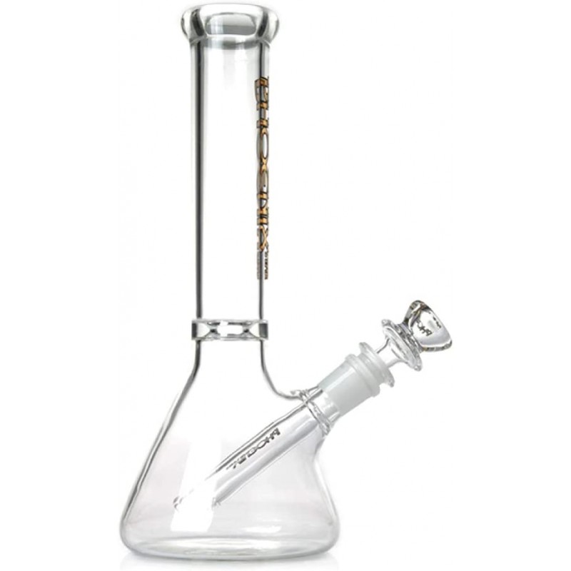 PHOENIX STAR 클리어 비 카본 유리 봉 아이싱 25cm Clear Beaker Glass Bong (본체 세트)