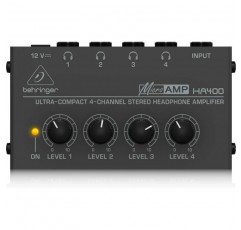 Behringer MICROAMP HA400 초소형 4채널 스테레오 헤드폰 앰프 : 전자제품