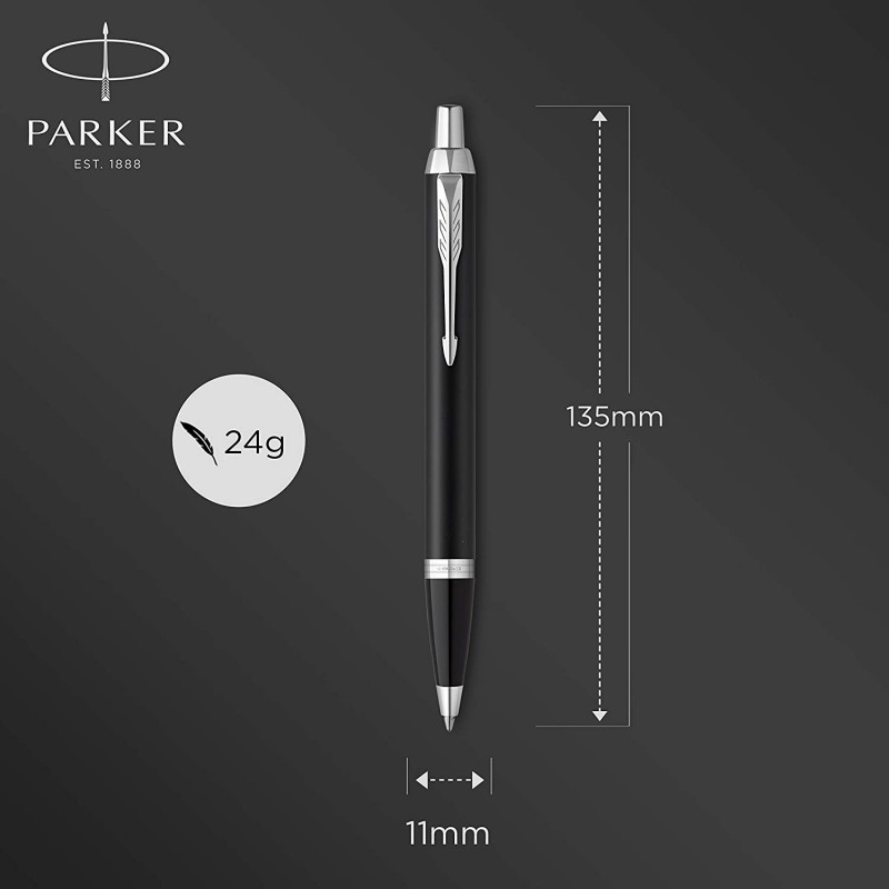 PARKER 파커 공식 파커·IM 유성 볼펜 럭셔리 브랜드 선물 매트 블랙 CT 2143442