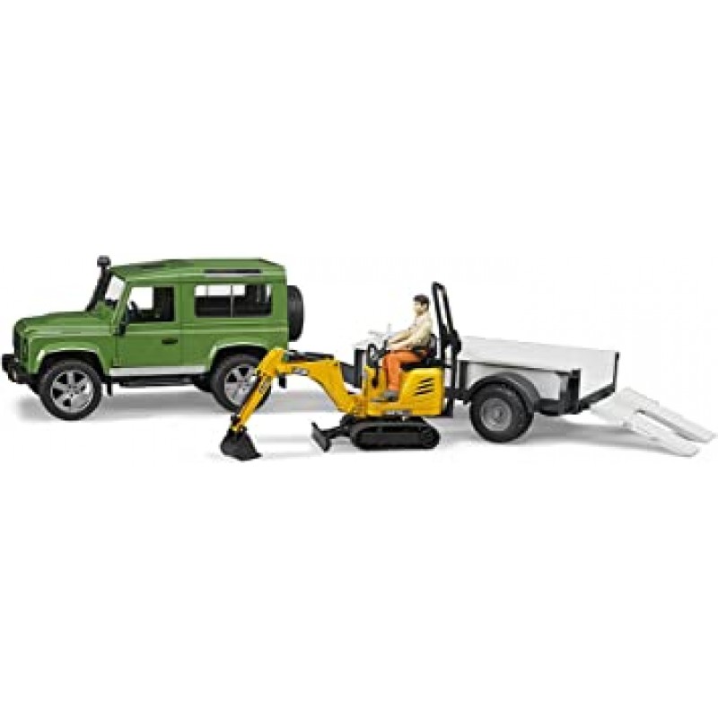 bruder(블루더) Land Rover & JCB 굴삭기 견인 세트 BR02593