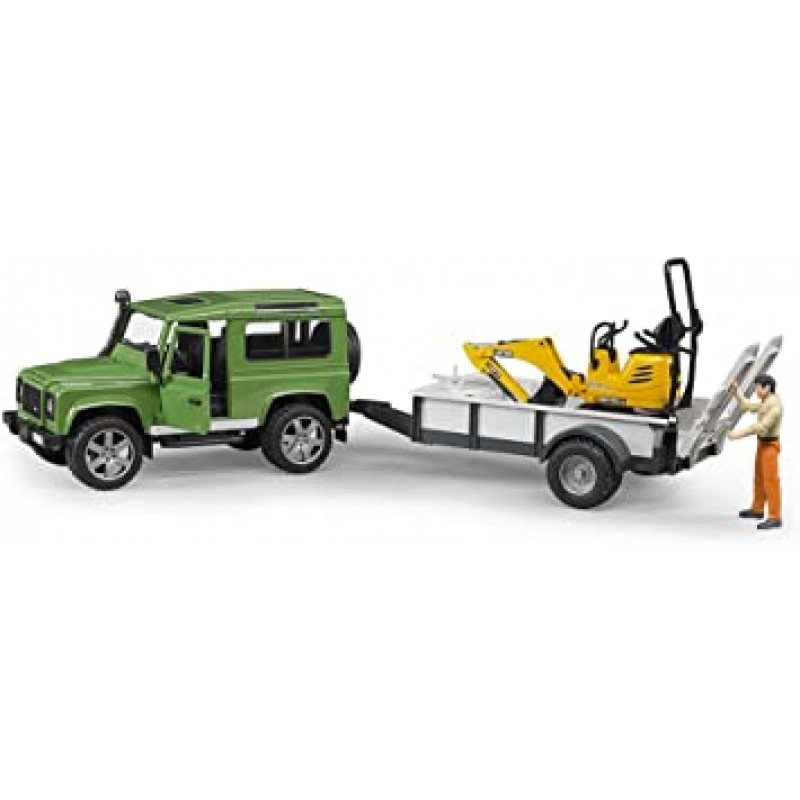 bruder(블루더) Land Rover & JCB 굴삭기 견인 세트 BR02593